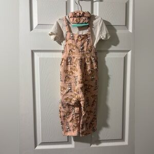 Vintage Bambi overall 3 piece set size 24 months